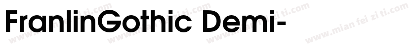 FranlinGothic Demi字体转换